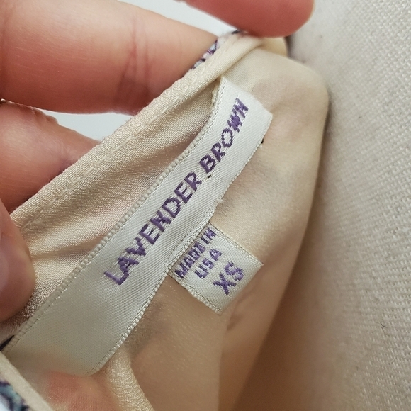 Lavender Brown Aztec Printed Mini Sundress - Picture 8 of 9